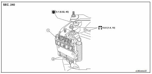 Battery terminal with fusible link