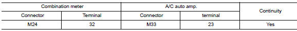 Check a/c auto amp. Connection recognition signal circuit