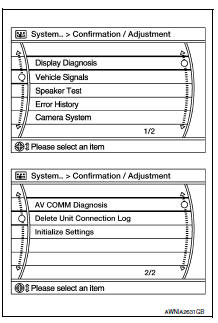 Audio unit confirmation/adjustment