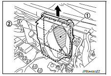 Air cleaner filter : removal and installation