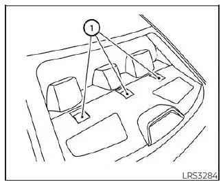 Nissan Sentra top tether anchor point locations