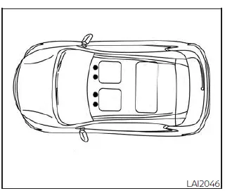 Nissan Sentra floor mat positioning hooks