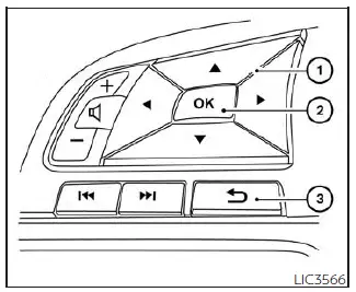 Nissan Sentra vehicle information display 4.2 inch (11 cm) Type A
