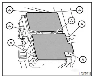Nissan Sentra engine compartment fuse box location
