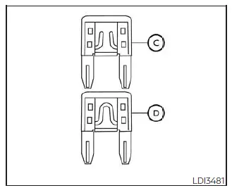Nissan Sentra passenger compartment fuse replacement