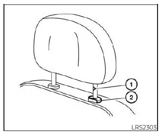 Nissan Sentra head restraint installation steps