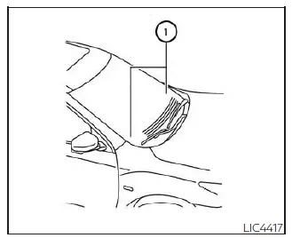 Nissan Sentra autolight sensor location illustration