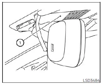 Nissan Sentra High Beam Assist lever position illustration