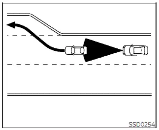 Nissan Sentra Intelligent Cruise Control highway driving example