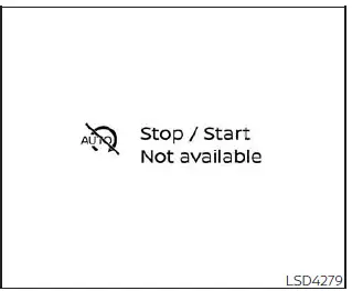 Nissan Sentra auto start deactivation message