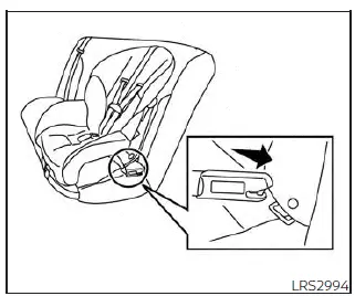 Nissan Sentra forward-facing child restraint rigid-mounted attachment step 2