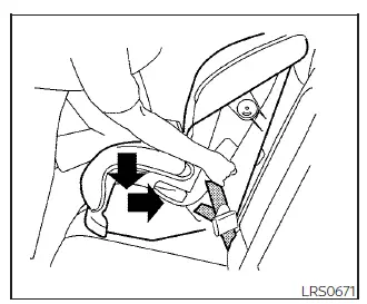 Nissan Sentra forward-facing child restraint positioning step 4