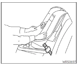 Nissan Sentra forward-facing child restraint security check step 6