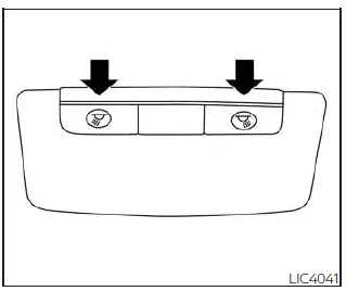 Nissan Sentra rear personal reading lights