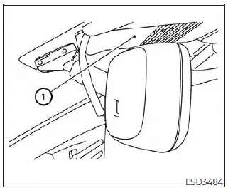 Nissan Sentra Lane Departure Warning LDW camera unit location and maintenance area