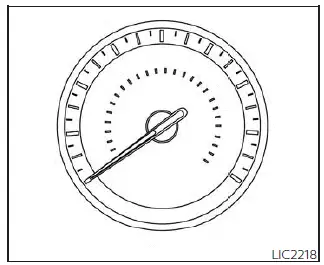 Nissan Sentra speedometer and odometer display