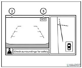 Nissan Sentra Moving Object Detection system rear and front-side views