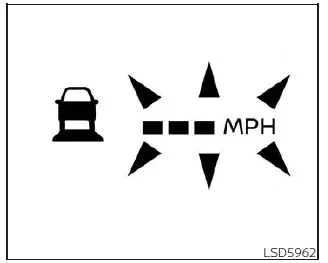 Nissan Sentra ICC system unavailable conditions display
