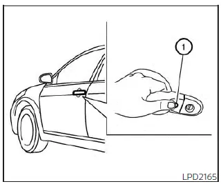 Driver door unlock NISSAN Intelligent Key Nissan Sentra