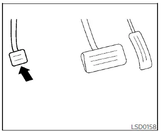 Nissan Sentra pedal type parking brake system