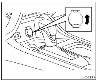 Nissan Sentra 12V power outlet location