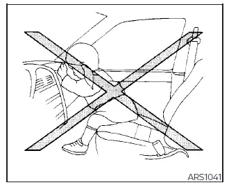 Nissan Sentra Supplemental Restraint System safety illustration