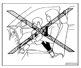 Nissan Sentra SRS curtain air bag danger zone illustration