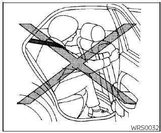 Nissan Sentra unsafe seating position near side air bag illustration