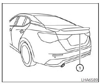 Nissan Sentra rear camera location