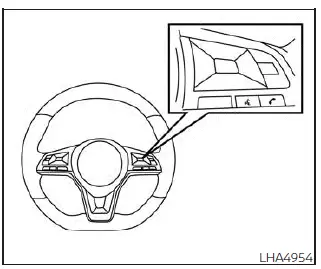 Nissan Sentra steering wheel Bluetooth control buttons