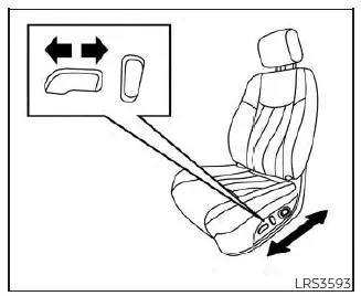 Nissan Sentra power seat forward and backward switch