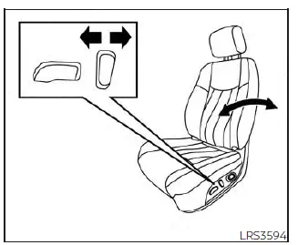 Nissan Sentra power seat recline switch