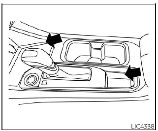 Nissan Sentra interior storage trays