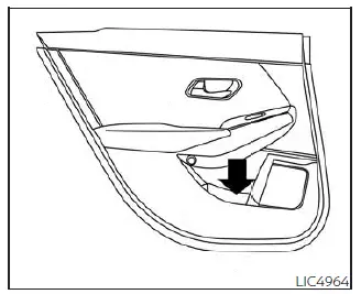 Nissan Sentra rear bottle holder
