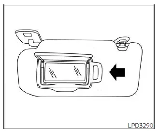 Nissan Sentra sun visor card holder