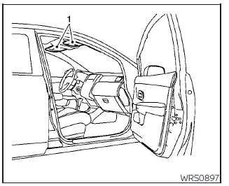 Nissan Sentra Supplemental Restraint System air bag warning labels