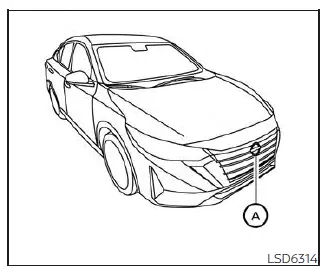 Front radar sensor location for Intelligent Forward Collision Warning on Nissan Sentra
