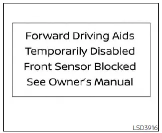 Nissan Sentra ICC system malfunction warning indicator