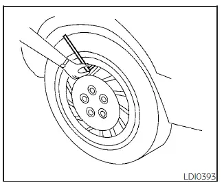 Nissan Sentra tire and loading information label