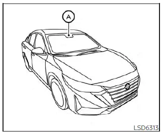 Nissan Sentra Traffic Sign Recognition TSR display showing detected speed limit