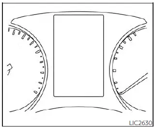 Nissan Sentra vehicle information display 4.2 inch (11 cm) Type A