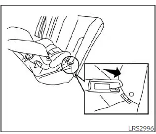 Nissan Sentra rear-facing child restraint rigid-mounted attachment step 2