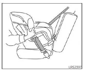 Nissan Sentra rear-facing child restraint security check step 6