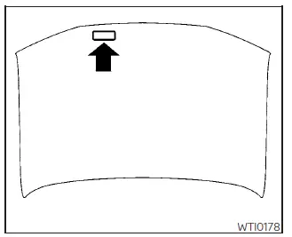 Nissan Sentra emission control information label