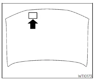 Nissan Sentra air conditioner specification label location