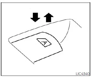 Nissan Sentra rear power window switches