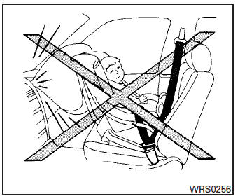 Rear-facing child restraint installation using the seat belts 
