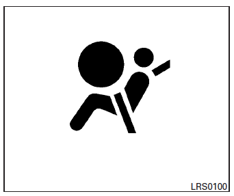 The supplemental air bag warning light,