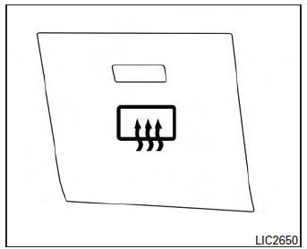 Rear window and outside mirror (if so equipped)defroster switch