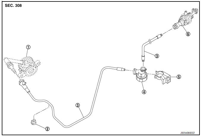 Clutch piping